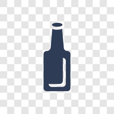 Şişe simgesi. Trendy şişe logo kavramı hijyen koleksiyonundan şeffaf arka plan üzerinde