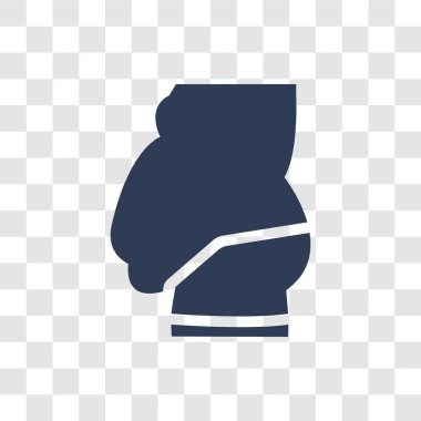 vücut shaming simgesi. Modaya uygun vücut hijyen koleksiyonundan şeffaf arka plan üzerinde logo kavramı shaming