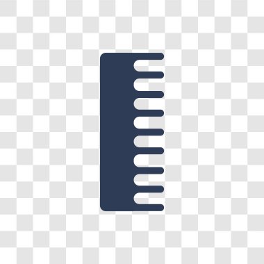 Tarak simgesi. Trendy tarak logo kavramı hijyen koleksiyonundan şeffaf arka plan üzerinde