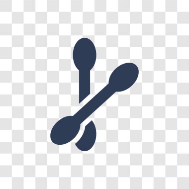 Pamuklu çubukla simgesi. Trendy pamuklu çubukla logo kavramı hijyen koleksiyonundan şeffaf arka plan üzerinde