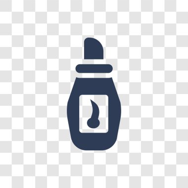 Saç tonik simgesi. Son moda saç tonik logo kavramı hijyen koleksiyonundan şeffaf arka plan üzerinde