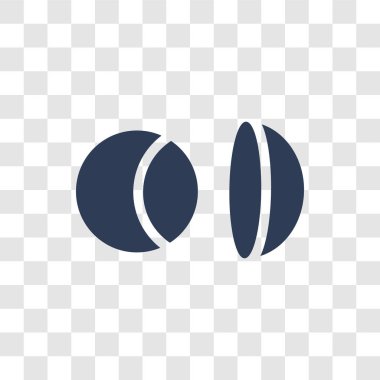 Mercek simgesi. Trendy objektif logo konsepti hijyen koleksiyonundan şeffaf arka plan üzerinde