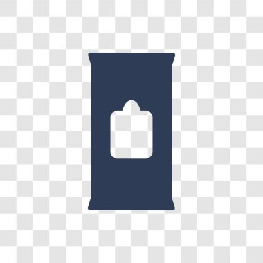 Mendil simgesi. Trendy mendil logo kavramı hijyen koleksiyonundan şeffaf arka plan üzerinde