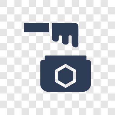 Balmumu simgesi. Trendy balmumu logo kavramı hijyen koleksiyonundan şeffaf arka plan üzerinde