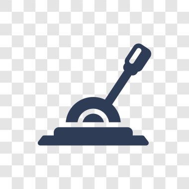 Kolu simgesi. Trendy kolu logo kavramı sanayi koleksiyonundan şeffaf arka plan üzerinde