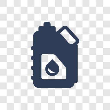 Bidon simgesi. Trendy bidon logo kavramı sanayi koleksiyonundan şeffaf arka plan üzerinde
