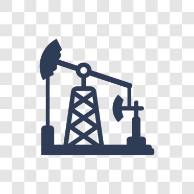 Petrol pompa simgesi. Trendy petrol pompa logo kavramı sanayi koleksiyonundan şeffaf arka plan üzerinde