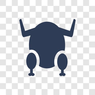 Broiler simgesi. Trendy broiler logo kavram mutfak koleksiyonundan şeffaf arka plan üzerinde