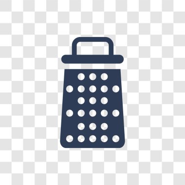 Rende simgesi. Trendy rende logo kavram mutfak koleksiyonundan şeffaf arka plan üzerinde