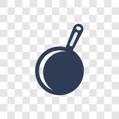 tavada simgesi. Trendy tava logo kavram mutfak koleksiyonundan şeffaf arka plan üzerinde