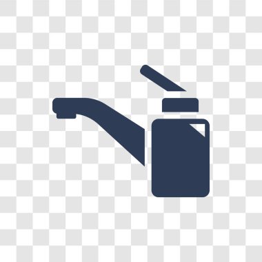 Simge lavabo. Trendy lavabo logo kavram mutfak koleksiyonundan şeffaf arka plan üzerinde