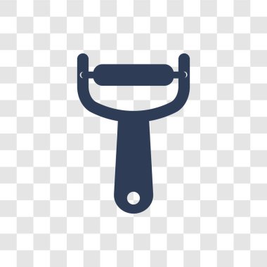 sebze soyucu simgesi. Trendy sebze soyucu logo kavram mutfak koleksiyonundan şeffaf arka plan üzerinde