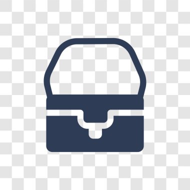 El çantası simgesi. Son moda çanta logo kavramı Luxury Collection şeffaf arka plan üzerinde