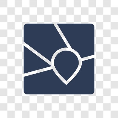 Geolocation simgesi. Haritalar ve konumlar koleksiyonundan şeffaf arka plan üzerinde trendy Geolocation logo kavramı