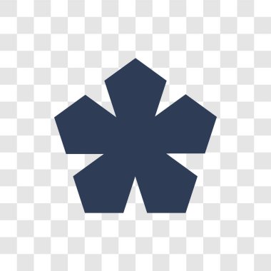 Geoshape simgesi. Haritalar ve konumlar koleksiyonundan şeffaf arka plan üzerinde trendy Geoshape logo kavramı