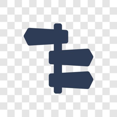 Tabela simgesi. Haritalar ve konumlar koleksiyonundan şeffaf arka plan üzerinde trendy tabela logo kavramı