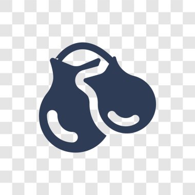 Kastanyet simgesi. Trendy kastanyet logo kavramı müzik koleksiyonundan şeffaf arka plan üzerinde