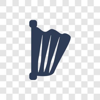 ARP simgesi. Trendy Harp logo kavramı müzik koleksiyonundan şeffaf arka plan üzerinde