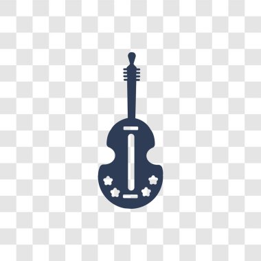 Viola simgesi. Trendy Viola logo kavramı müzik koleksiyonundan şeffaf arka plan üzerinde