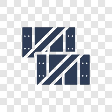 Büyük sandık simgesi. Trendy büyük sandık logo kavramı deniz koleksiyonundan şeffaf arka plan üzerinde