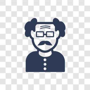 Oldman yüz simgesi. Trendy Oldman yüz logo kavramı insanların koleksiyonundan şeffaf arka plan üzerinde