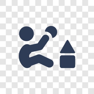 Çocuk Parkı simgesi. Trendy çocuk parkı logo kavramı insanların koleksiyonundan şeffaf arka plan üzerinde