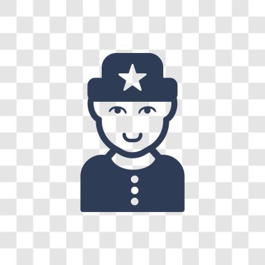 Rus adam yüz simgesi. Trendy Rus adam yüz logo kavramı insanların koleksiyonundan şeffaf arka plan üzerinde