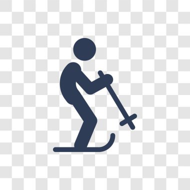 Kayak kişi simgesi. Trendy Kayak kişi logo kavramı insanların koleksiyonundan şeffaf arka plan üzerinde