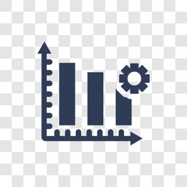 Verimlilik simgesi. Trendy verimlilik logo kavramı verimlilik koleksiyonundan şeffaf arka plan üzerinde