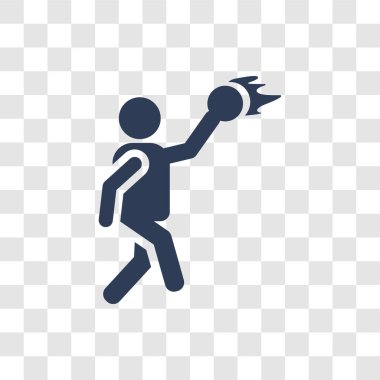 İnsanlar oyun basketbol simgesi simgesi. Basketbol logo kavramı eğlence oyunları Collection şeffaf arka plan üzerinde trendy oynayanlar