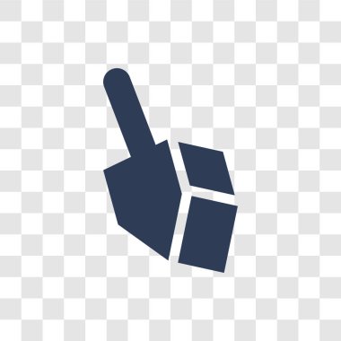 Topaç simgesi. Trendy topaç logo kavramı din koleksiyonundan şeffaf arka plan üzerinde