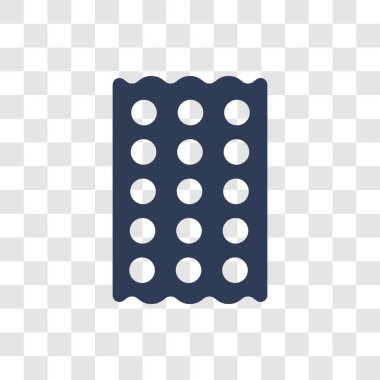 Hamursuz ekmek simgesi. Trendy Matzo logo kavramı din koleksiyonundan şeffaf arka plan üzerinde