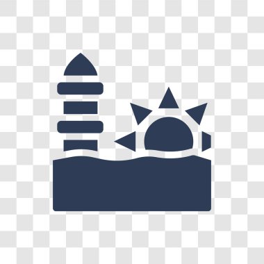 Ramazan gündoğumu simgesi. Trendy ramazan gündoğumu logo kavramı din koleksiyonundan şeffaf arka plan üzerinde