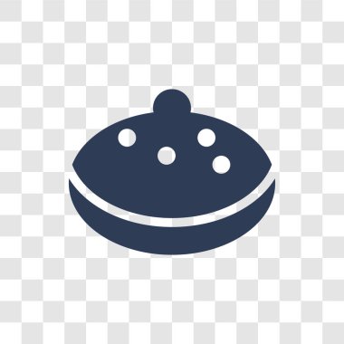 Sufganiyah simgesi. Trendy Sufganiyah logo kavramı din koleksiyonundan şeffaf arka plan üzerinde