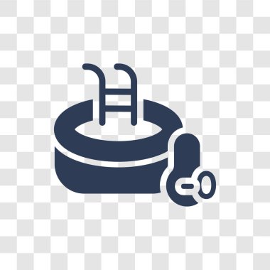 Soğuk dalma simgesi. Trendy soğuk atılmak logo kavramı sauna koleksiyonundan şeffaf arka plan üzerinde