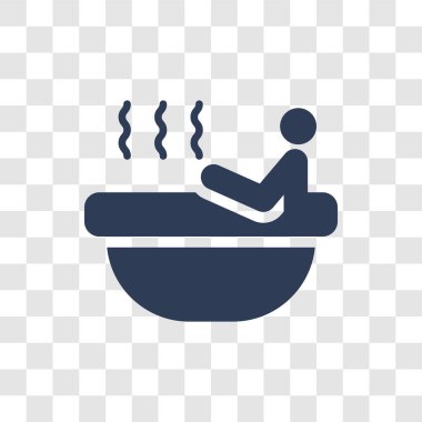 İrlandalı Buhar Banyosu simgesi. Trendy İrlandalı Buhar Banyosu logo kavramı sauna koleksiyonundan şeffaf arka plan üzerinde