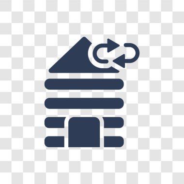 Rejenerasyon simgesi. Trendy rejenerasyon logo kavramı sauna koleksiyonundan şeffaf arka plan üzerinde