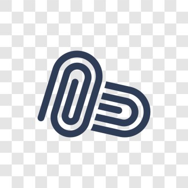 Ek simgesini. Kullanıcı arayüzü ve Web gezinti koleksiyonundan şeffaf arka plan üzerinde trendy eki logo kavramı