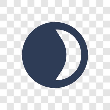 Son çeyrek simge. Trendy son çeyrek logo kavramı hava koleksiyonundan şeffaf arka plan üzerinde