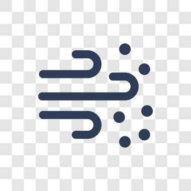 Kum fırtınaları simgesi. Trendy kum fırtınaları logo kavramı hava koleksiyonundan şeffaf arka plan üzerinde