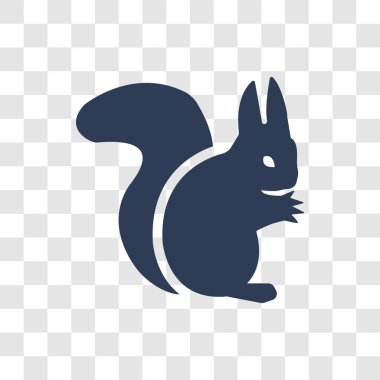 Sincap simgesi. Trendy sincap logo kavramı hayvanlar koleksiyonundan şeffaf arka plan üzerinde