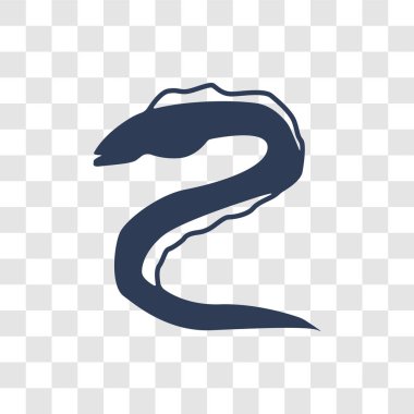 Moray simgesi. Trendy Moray logo kavramı hayvanlar koleksiyonundan şeffaf arka plan üzerinde