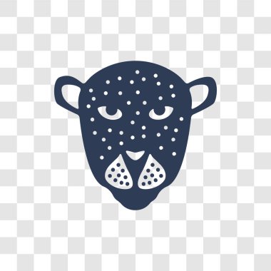 Kar leoparı simgesi. Trendy kar leoparı logo kavramı hayvanlar koleksiyonundan şeffaf arka plan üzerinde