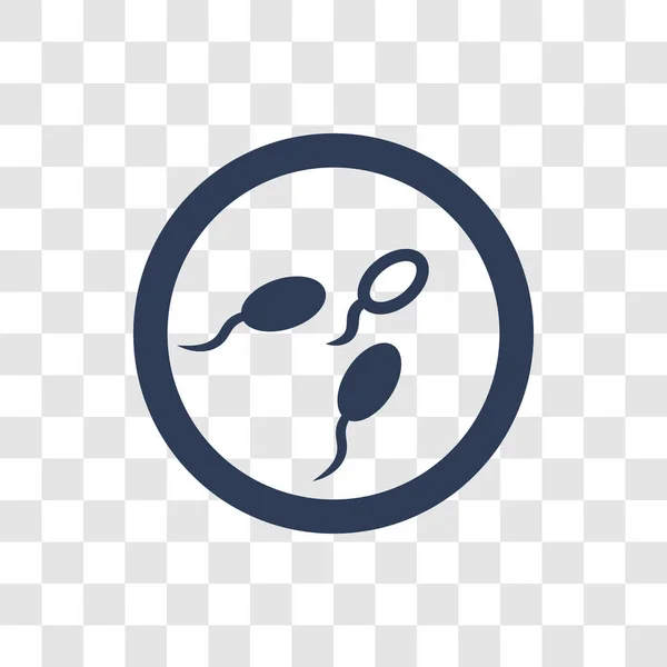 Ícone Espermatozóide Conceito Logotipo Spermatozoon Moda Fundo Transparente Coleção Saúde —  Vetores de Stock