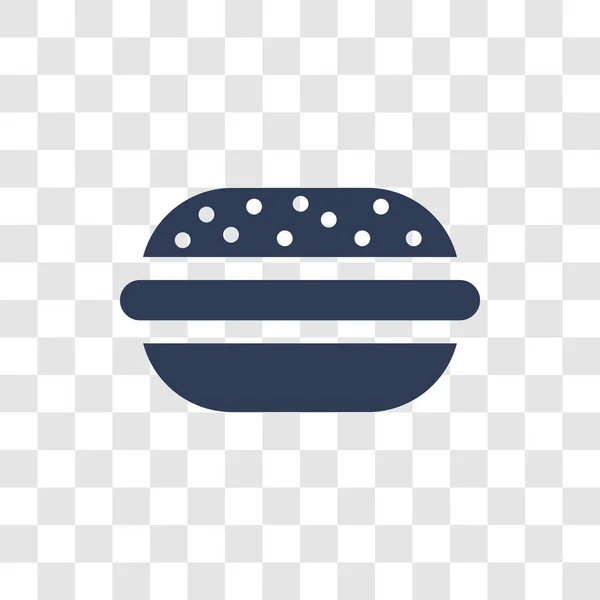 Kaas Hamburger Pictogram Trendy Kaas Hamburger Logo Concept Transparante Achtergrond — Stockvector