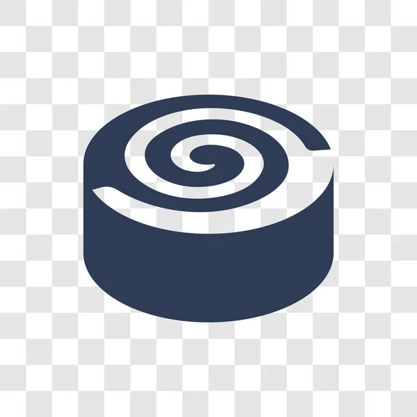 Zimtröllchen Symbol Trendy Zimtrollen Logo Konzept Auf Transparentem Hintergrund Aus — Stockvektor