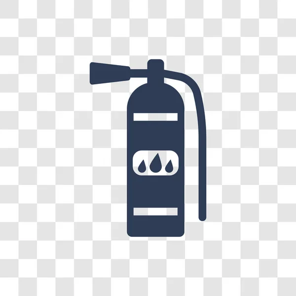Ícone Extintor Conceito Logotipo Extintor Incêndio Moda Fundo Transparente Coleção — Vetor de Stock