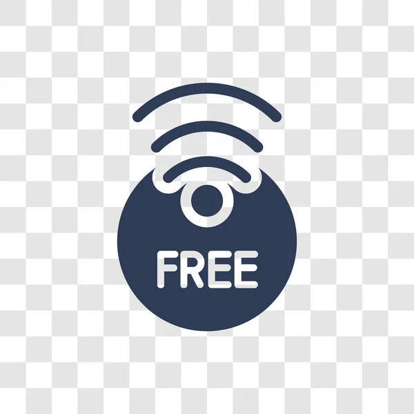 Icône Wifi Gratuit Trendy Free Wifi Logo Concept Sur Fond — Image vectorielle