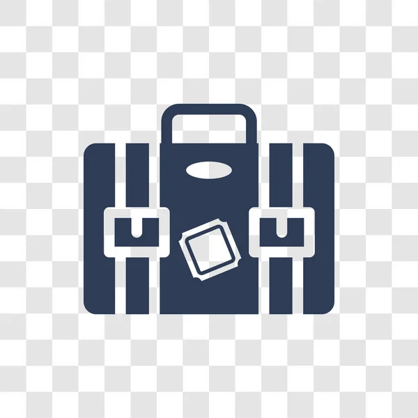 Icono Equipaje Concepto Logotipo Trendy Luggage Sobre Fondo Transparente Colección — Archivo Imágenes Vectoriales