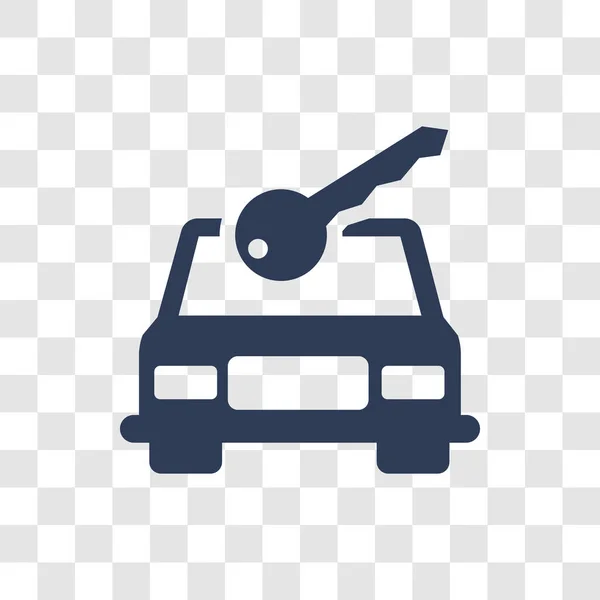 Возьмите Напрокат Значок Машины Прокат Автомобилей Концепция Логотипа Прозрачном Фоне — стоковый вектор